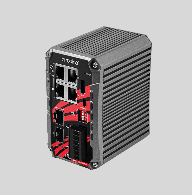 6-Port Industrial Compact Gigabit IEEE 802.3bt PoE++ Light Layer 3 Managed Ethernet Switch