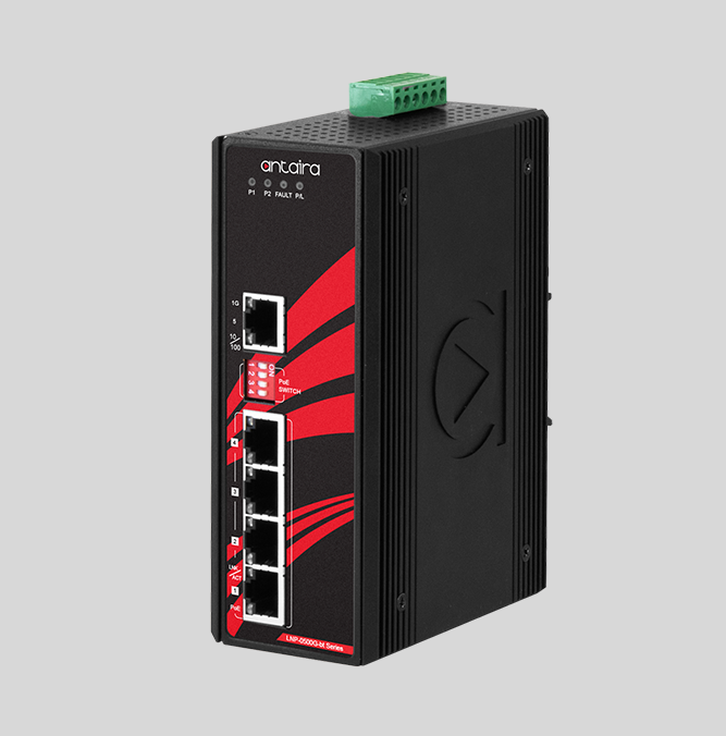 5-Port Industrial Gigabit IEEE 802.3bt PoE++ Unmanaged Ethernet Switch