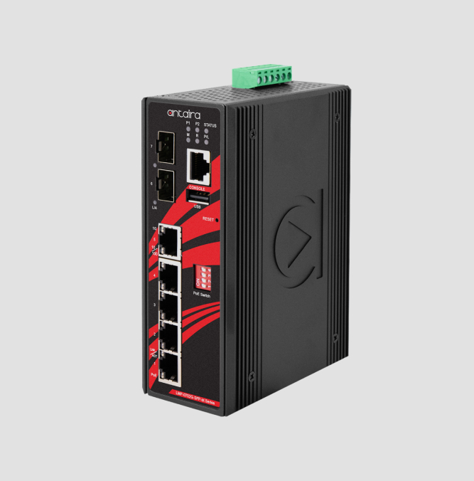 7-Port Industrial Gigabit IEEE 802.3bt PoE++ Light Layer 3 Managed Ethernet Switch
