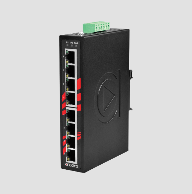 8-Port Industrial Unmanaged Ethernet Switches