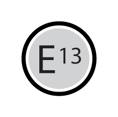 E-Mark E13 Certified