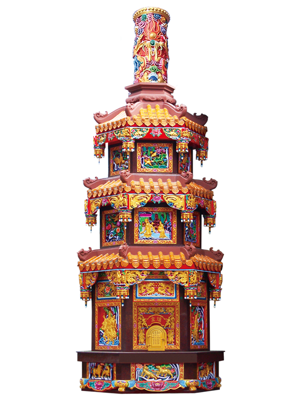 特製彩繪 金爐/金亭